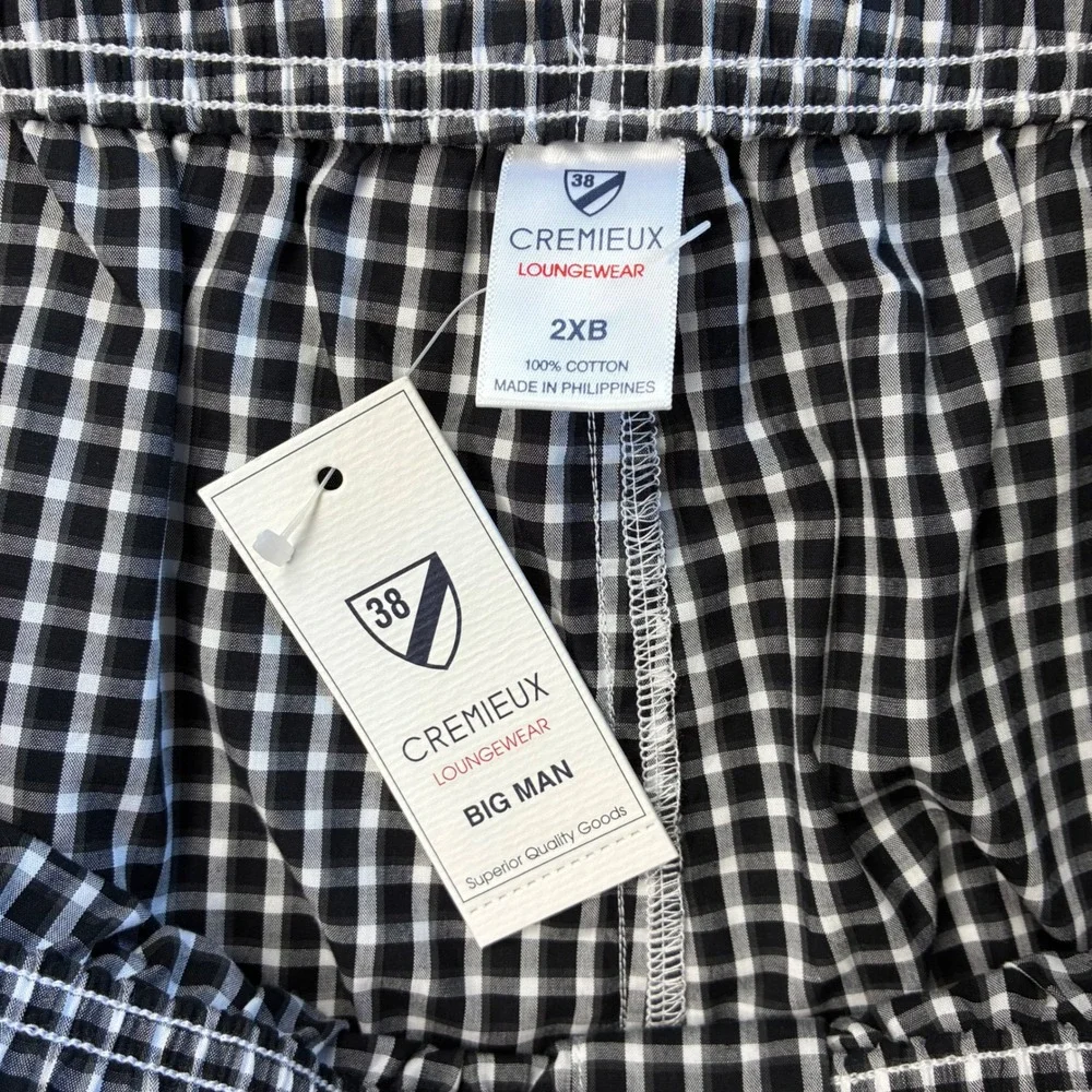 Cremieux Loungewear Mens 2XB Gingham Plaid Cotton Pajama Pants Gingham Classic